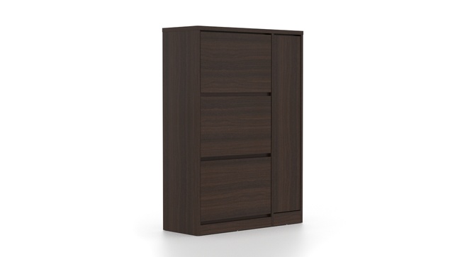 Portain Shoe Cabinet With Boot Storage (Dark Walnut)